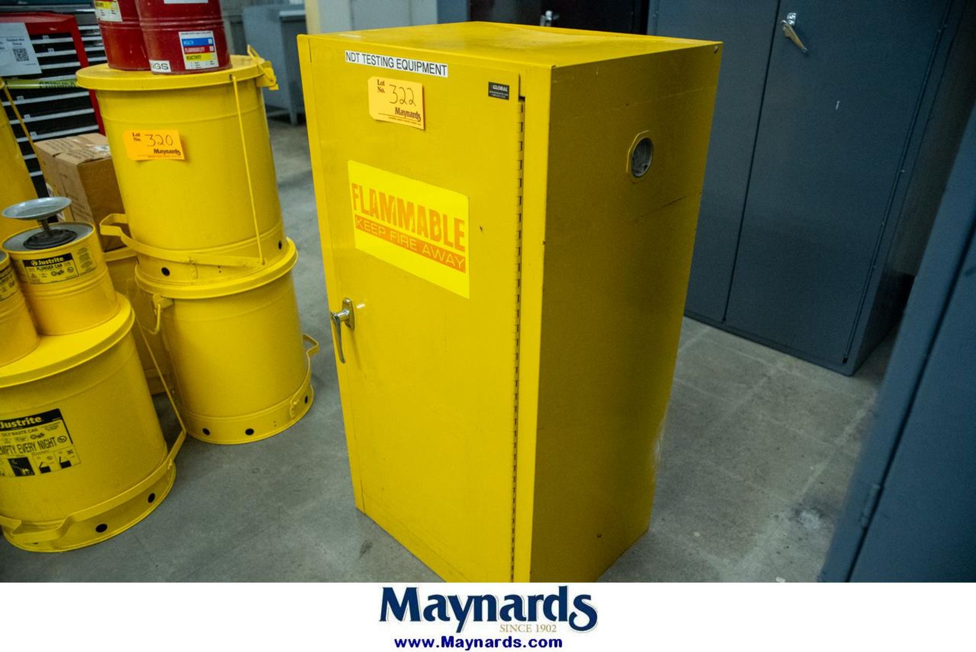 Global Industrial Safety Storage Cabinet (23" W x 18" D x 44-3/8" H) - Image 2 of 4