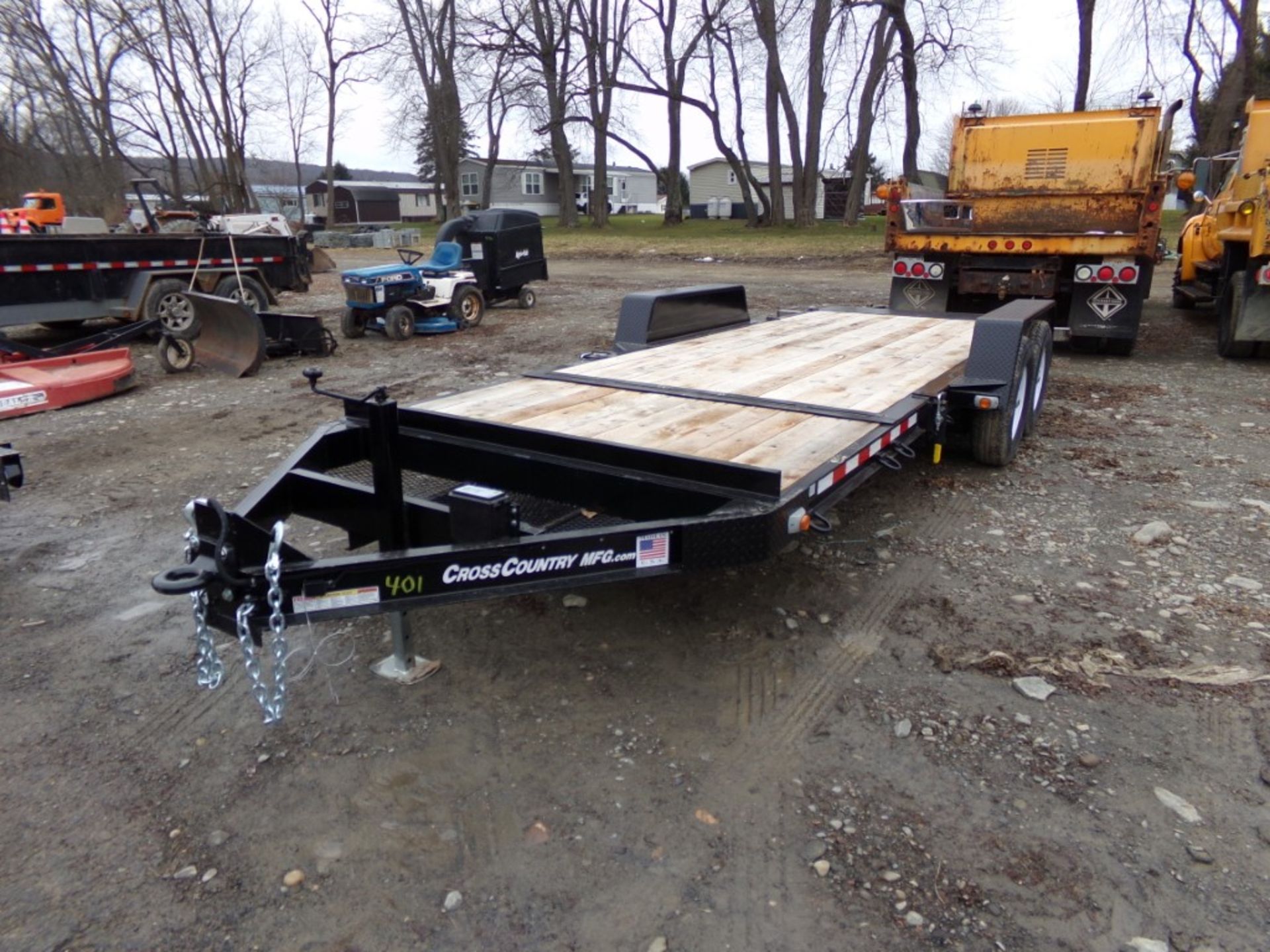 New, 2024 Cross Country 7 HD20TD Equipment Trailer, Tandem Axle, 16' Tilt Deck, 4' Stationary