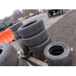 Large Pallet (16) Assorted Car & Truck Tires