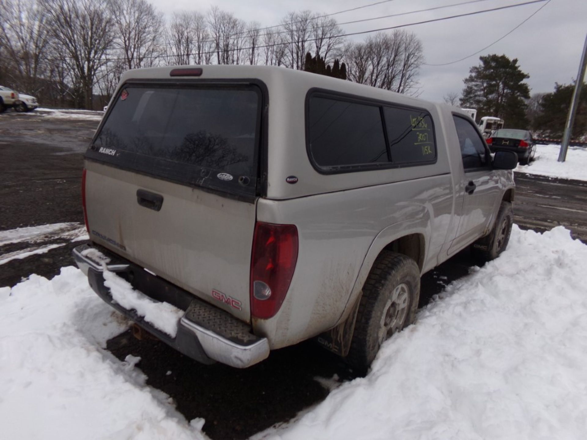 2007 GMC Canyon SL 4X4, Reg Cab, Grey, 115,094 Miles, VIN#1GTDT149778107601 - OPEN TO ALL BUYERS, - Image 3 of 8