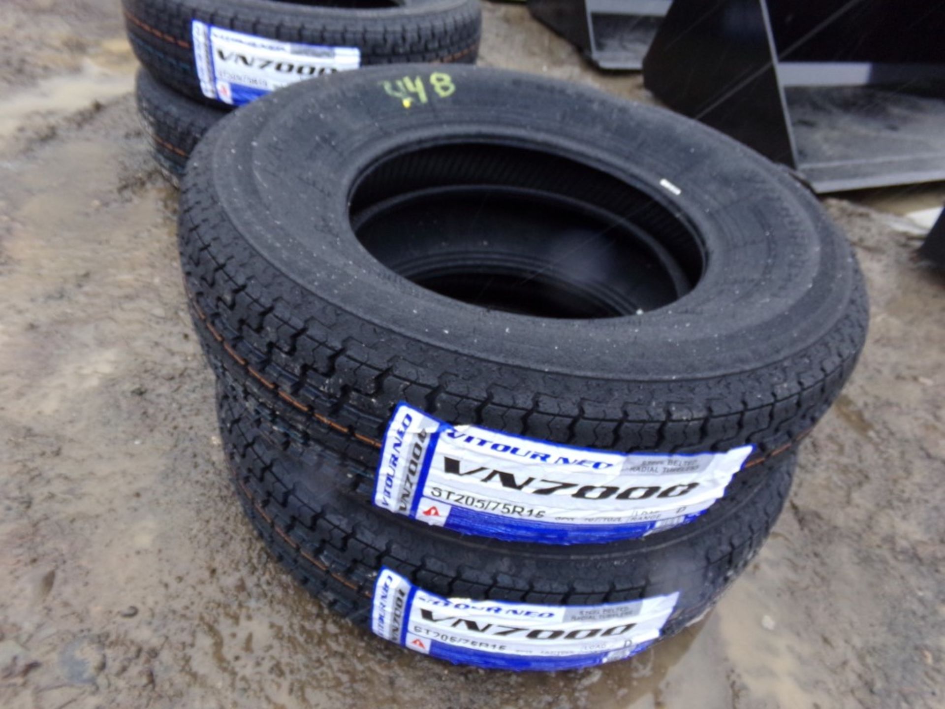 (2) Vitour Neo Tires, ST205/75R15,(2 X BID PRICE) TRAILER USE ONLY