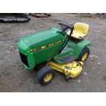 John Deere LX188 Riding Mower, 46'' Deck, Liquid Cooled V-Twin, Hood Is Loose, No Hour Meter, Serial