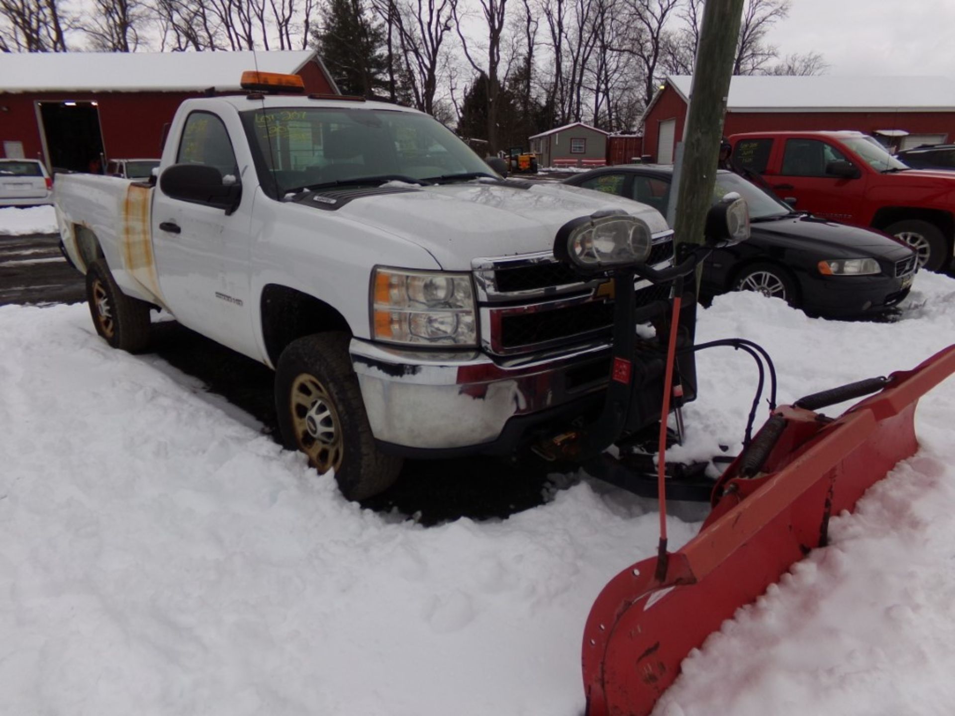 2012 Chevrolet 2500HD, Reg Cab, 4X4, 8'2'' Boss V Plow, White, 70,835 Miles, VIN#1GC0KVCG0CZ103435 - - Image 4 of 14