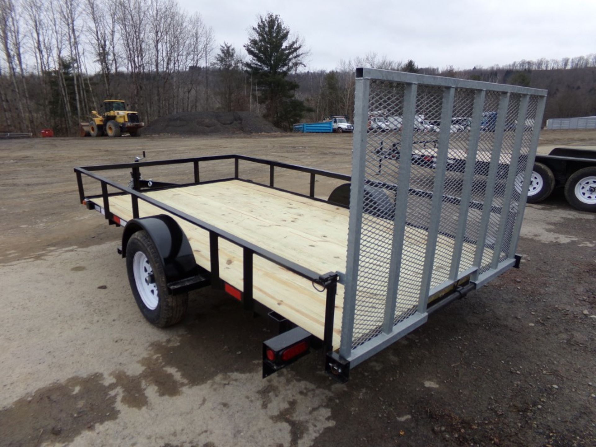 New, 2024 Cross Country 6 x 12, Landscape Trailer, Black w/Galvanized Drop-Down Gate, 2,990 Lb, GVW, - Image 2 of 3