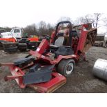 Toro Grounds Master 580D Commercial Wing Mower, Missing Rear Wheels, Needs Work / FOR PARTS OR