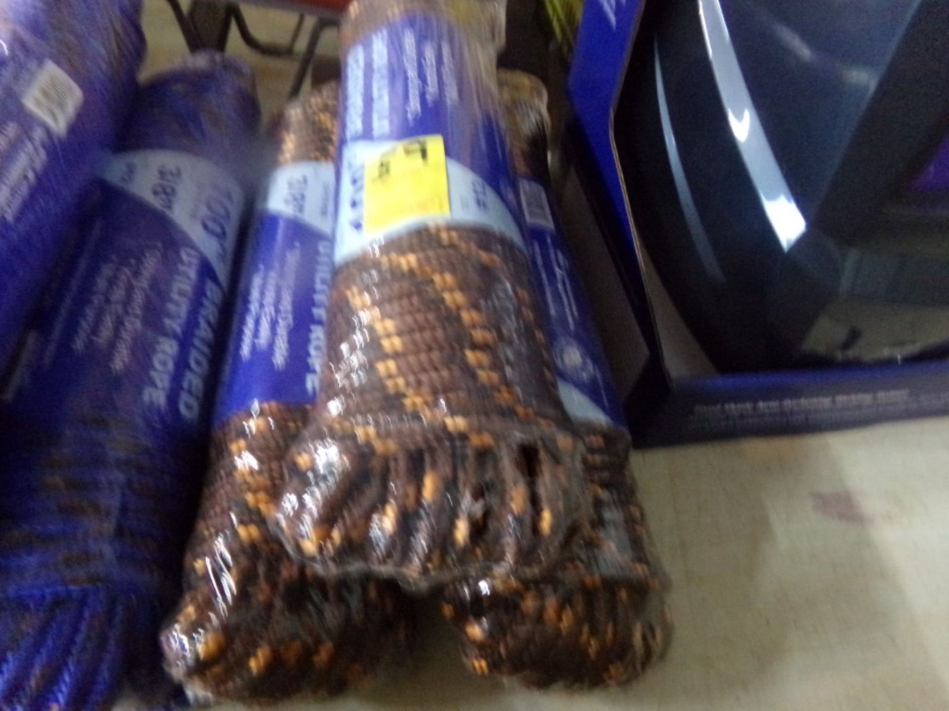 (3) 100', Brown, Braided, Utility Rope, 3/8'', (3 X BID PRICE)