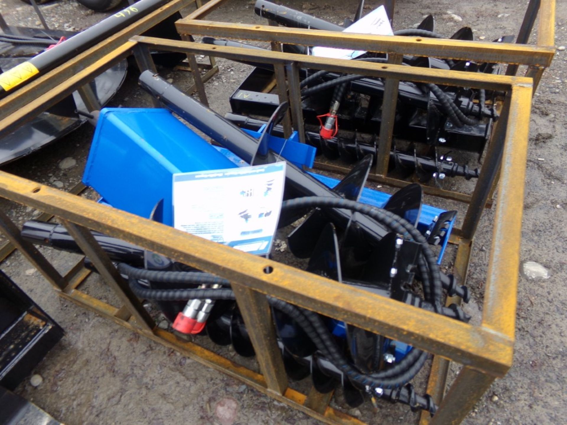 New, Agrotk, Heavy Duty Skid Steer Auger, Blue w/3 Bits, 6'', 12'' & 16'' - Image 2 of 2