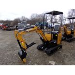 New, AGT Industrial H12 Mini Excavator, Grader Blade, Stationary Thumb, Briggs Gas Engine, Serial #: