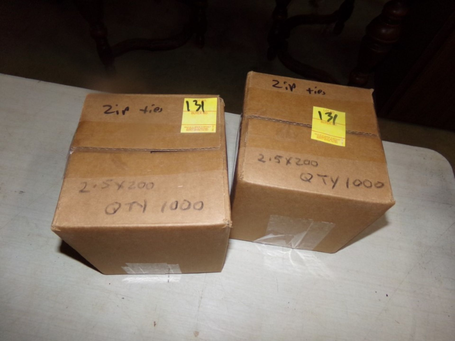 (2) New, Boxes Of 2.5 x 200 mm, Zip Ties, 1000 Per Box, SOLD BY THE BOX (2 X BID PRICE)