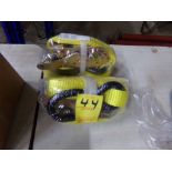 (2) 1'' x 15',1100 Lb. Ratchet Straps, (2 X BID PRICE)