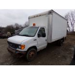 2005 Ford E-450 Super Duty Diesel Box Truck, Auto, White, 185,327 Miles, 16' Morgan Van Body, Roll-