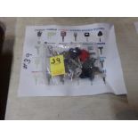 Master Key Ring, 24 Assorted Equipment Keys, Kubota, Bobct, Hyster, Cat, Etc.