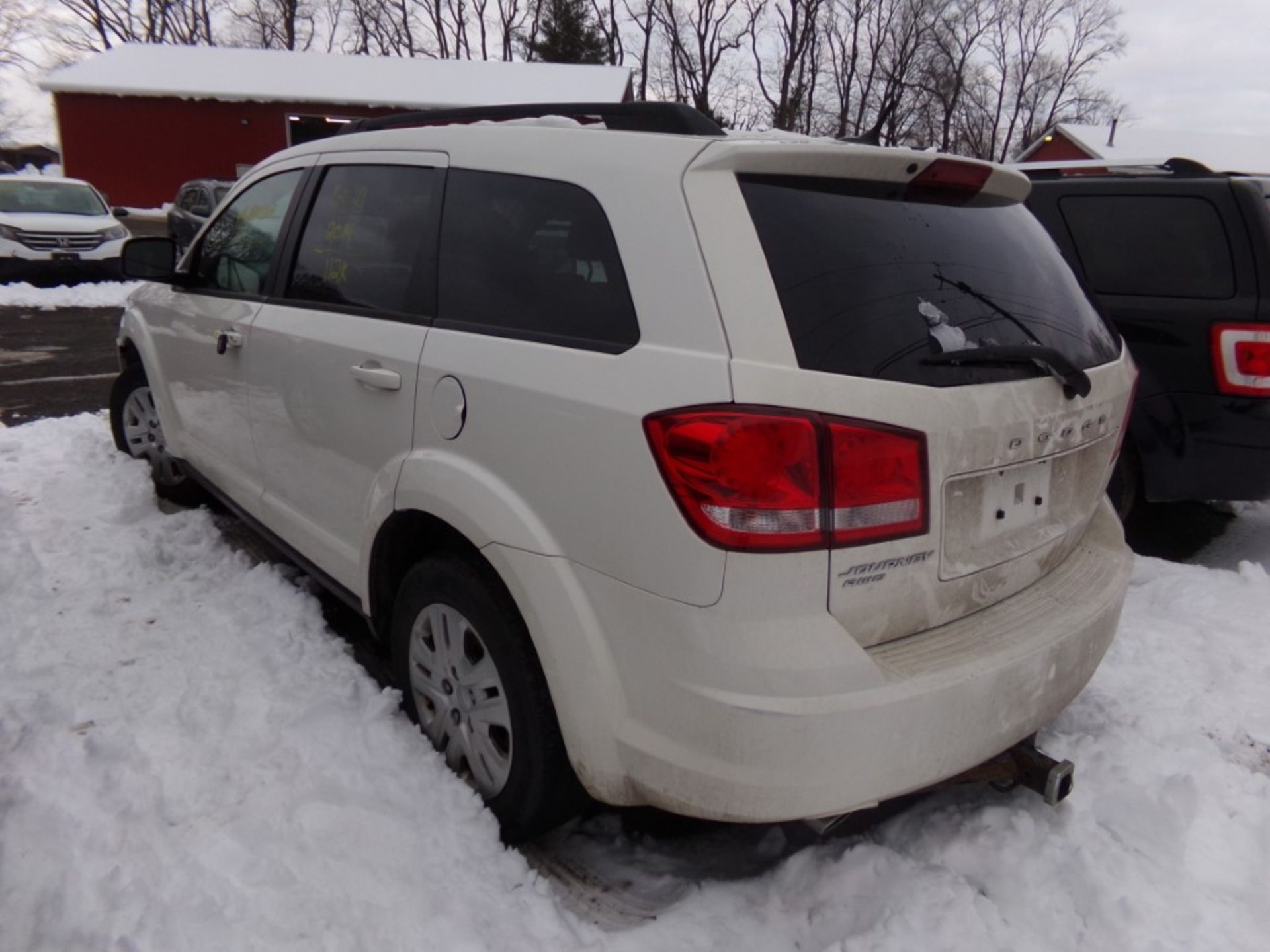 2014 Dodge Journey SE AWD, 3rd Row Seating, White, 112,291 Miles, VIN#3C4PDDAG0ET262486, CHECK - Image 2 of 8