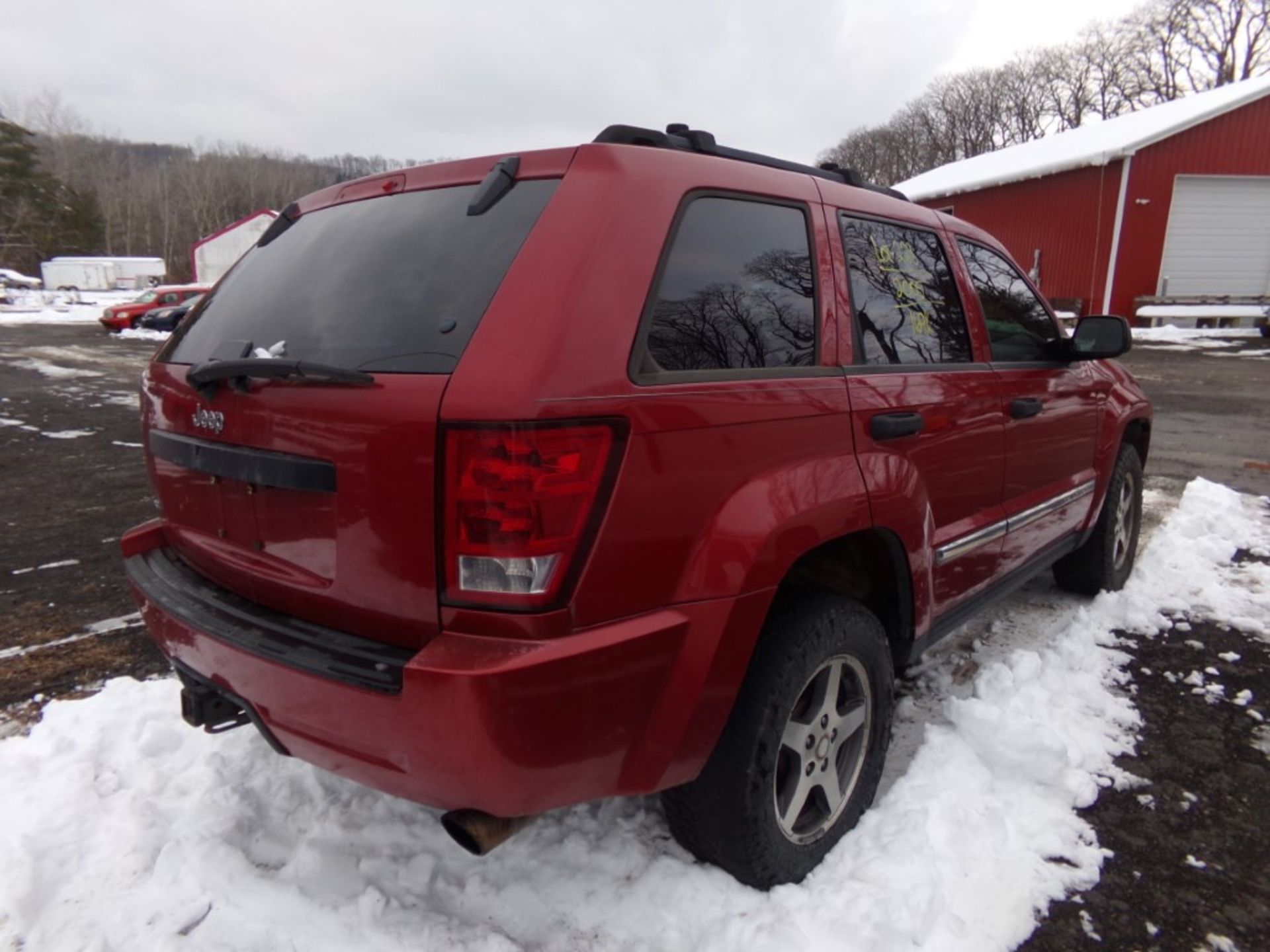 2005 Jeep Grand Cherokee Laredo 4X4, Leather, Sunroof, Red, 169,574 Miles, VIN#1J4HR48N45C731935 - - Image 3 of 6