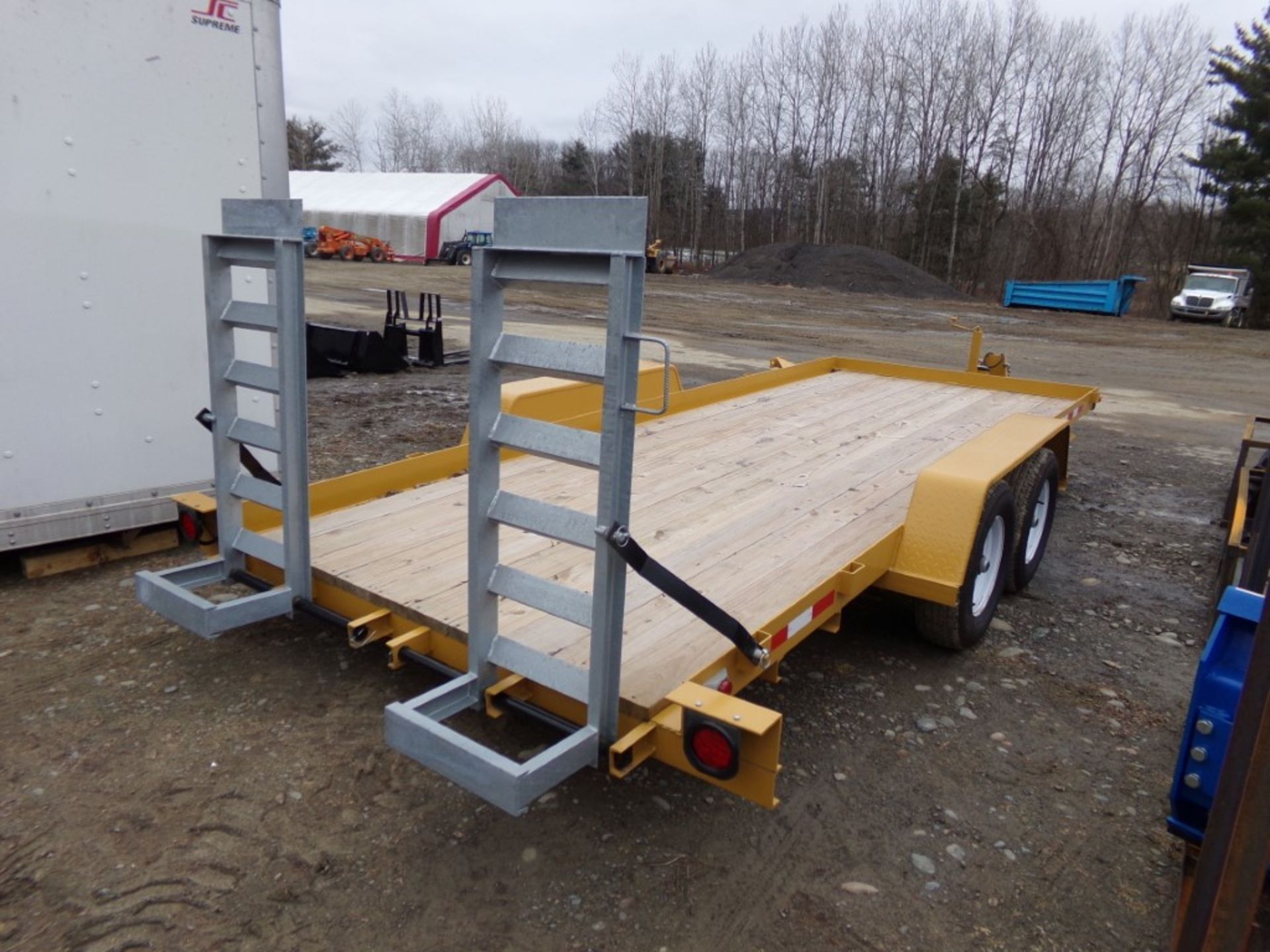 New, 2024 Cross Country 4HD18, Tandem Axle, Equipment Trailer, Yellow, 80'' x 18', Drop Down, - Image 2 of 3