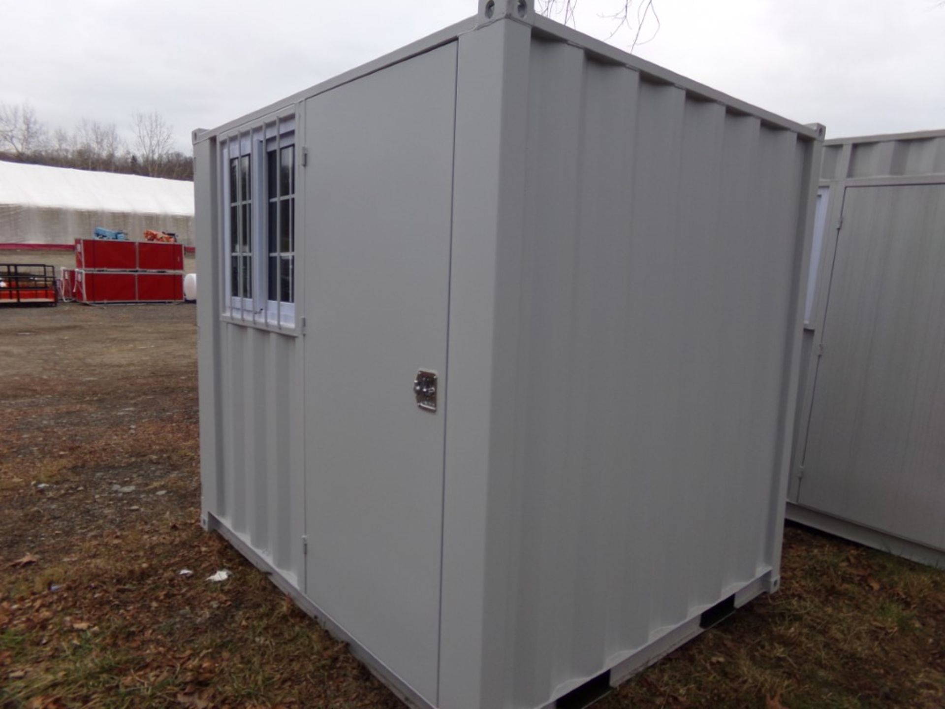 New, 8' x 80'', Lockable Storage Container/Office Builing, Walk-Through Door, Barred Window, Barn - Image 2 of 5