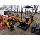 New, AGT, Industrial H12 Mini Excavator, Grader Blade, Stationary Thumb, Briggs & Stratton Gas