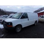 2012 Chevrolet G1500 Cargo Van, White, 258,499 Miles, VIN#: 1GCSGAFXXC1145690 - OPEN TO ALL