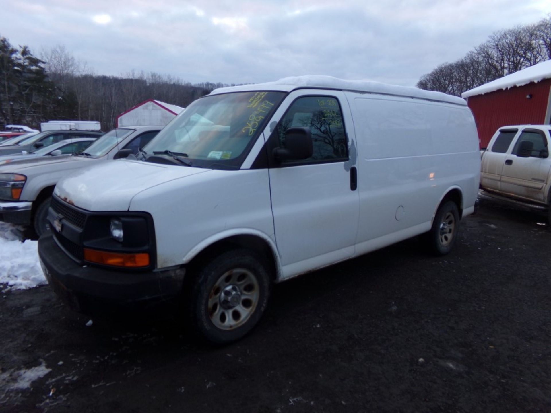 2012 Chevrolet G1500 Cargo Van, White, 258,499 Miles, VIN#: 1GCSGAFXXC1145690 - OPEN TO ALL