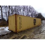 Yellow, 40' Shippng Container, Barn Doors On One End, Cont # MSCU3444540