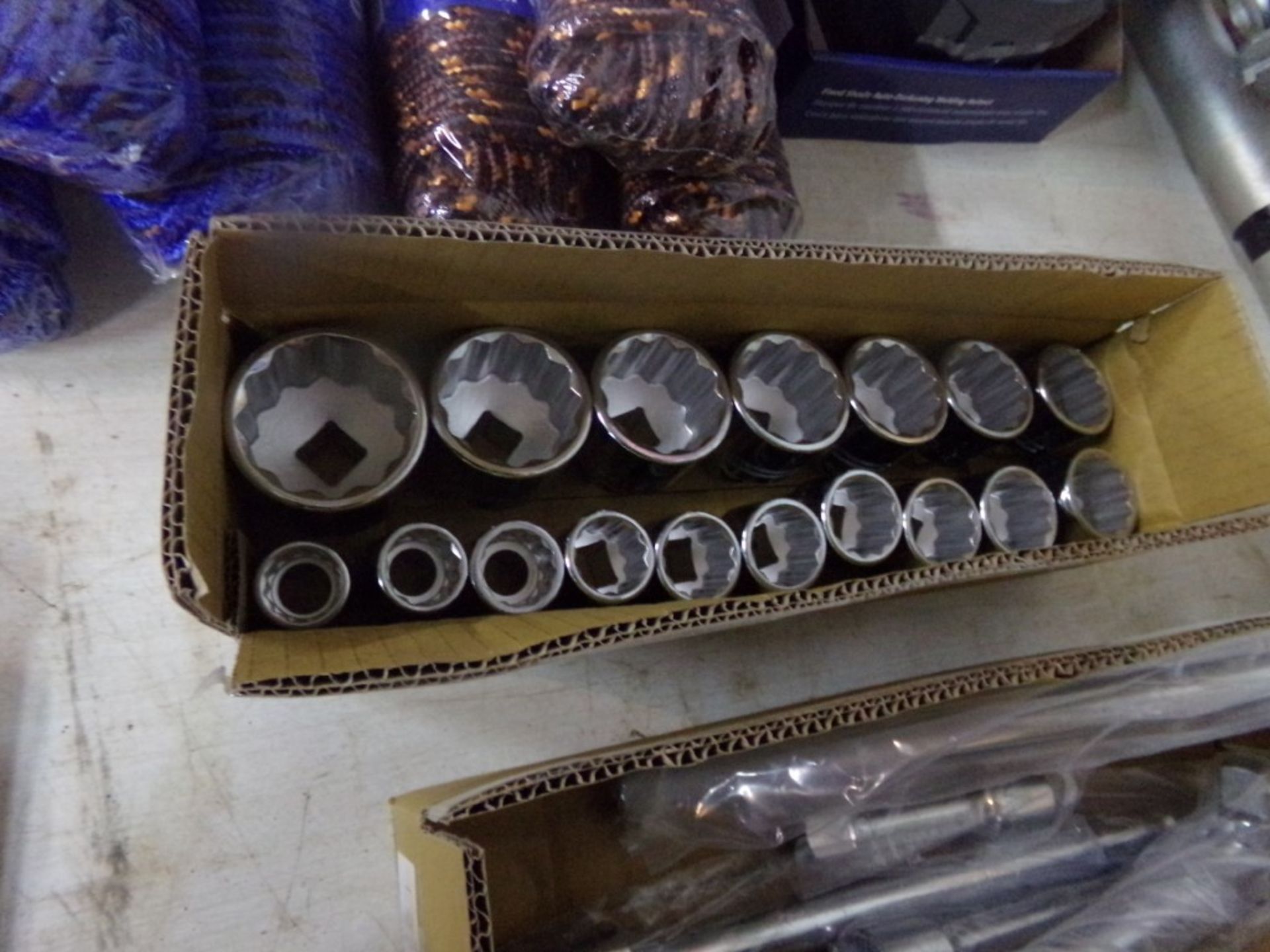 Box Of 3/4'' Drive Sockets, 17 Pcs. 7/8'' -2''