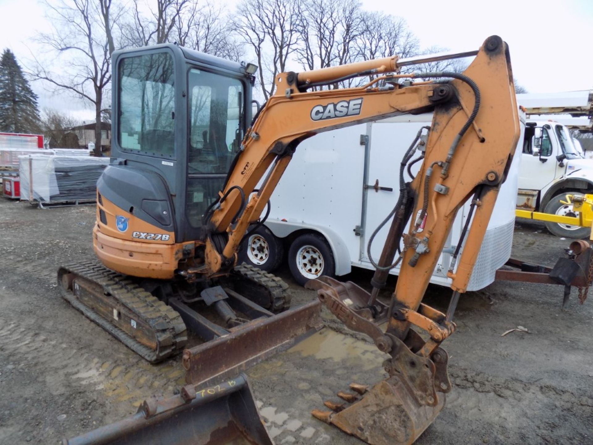 Case CX27B Mini Excavator, Full Cab, 1,287 Hrs, Hyd Thumb, Grader Blade, Aux Hyds, Real Nice, From - Image 4 of 9