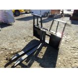 New, 48'' Kivel Pallet Fork Attachments, 3500 Pound