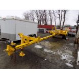 1988 Butler Steel Extendable Pole Trailer, Yellow, VIN#: 1BUP25108I1002401 - OPEN TO ALL BUYERS