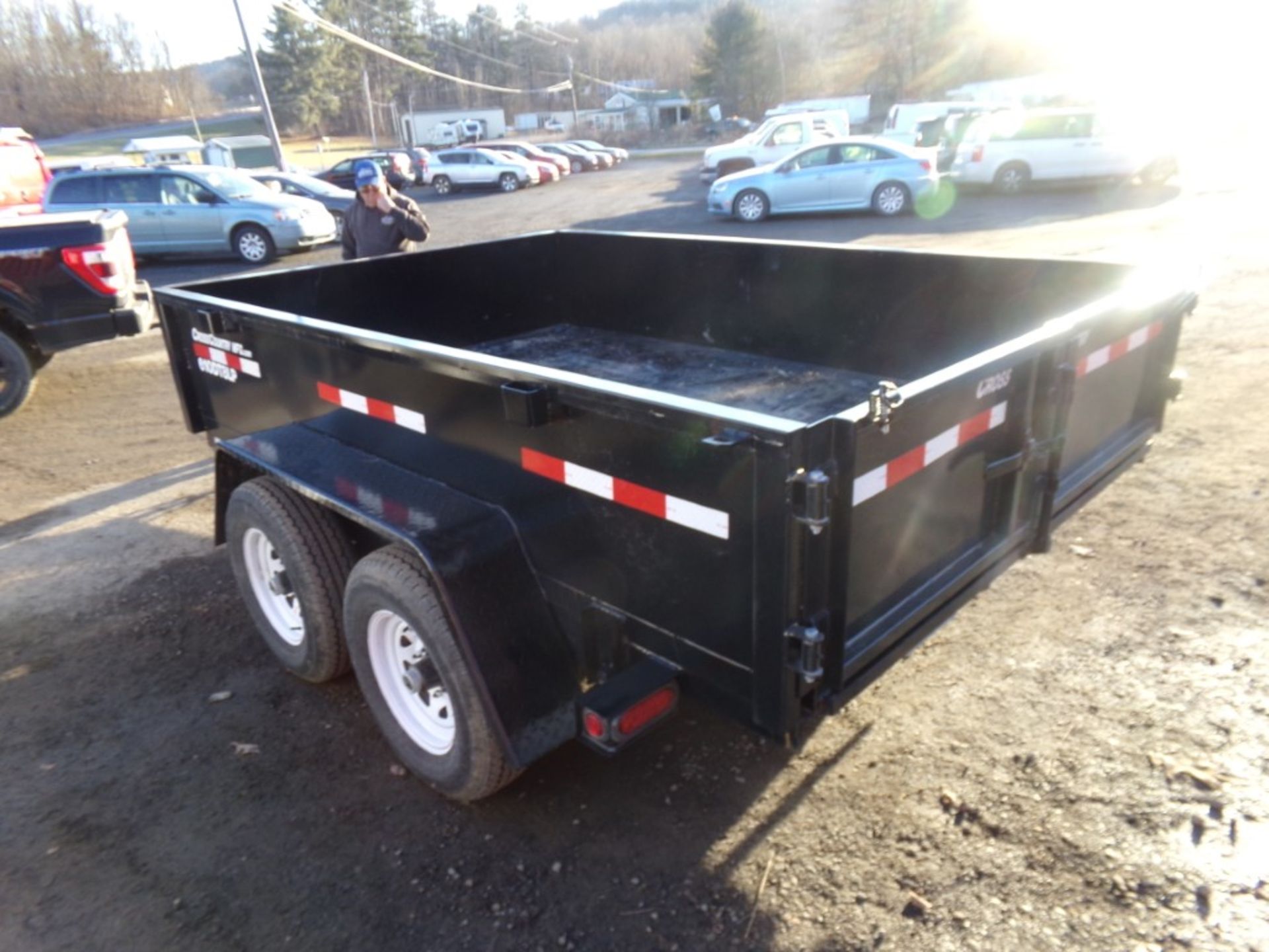 2024 Cross Country New 610DT8LP Tandem Axle Dump Trailer, Black, Swing Out Doors, Galvanized Ramps - Image 3 of 4