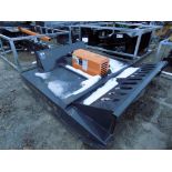 New Wolverine Hydraulic 72'' Brush Cutter for Skid Steer Loader, (CHECK OIL BEFORE USE)