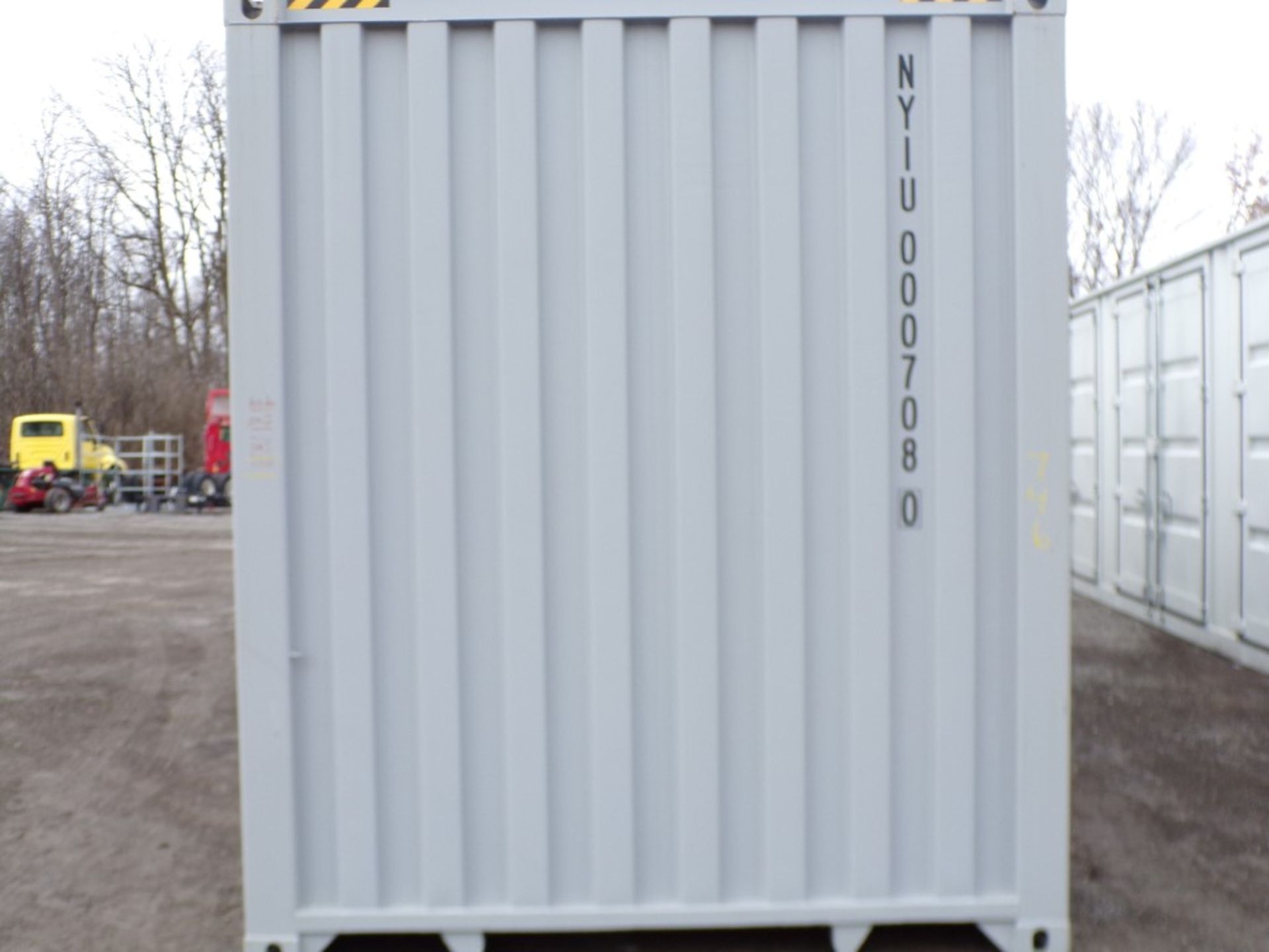 New Gray 40' Storage Container, (2) Large Side Access Doors, Barn Doors in 1 End, Cont # NY0007080 - Image 2 of 2