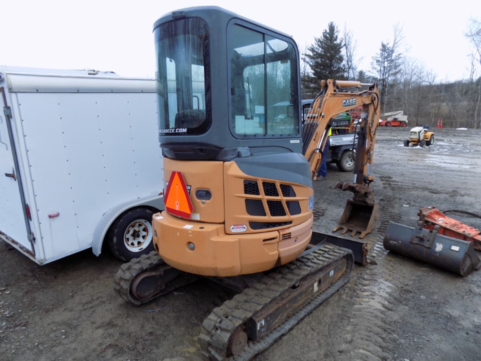 Case CX27B Mini Excavator, Full Cab, 1,287 Hrs, Hyd Thumb, Grader Blade, Aux Hyds, Real Nice, From - Image 3 of 9