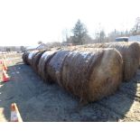 (10) Round Bales, Mostly First Cut (Late Cute?), Sold By The Bale (10 X BID PRICE)