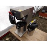 (2) Bunn Pump Coffee Decanter and Bunn Coffee Maker (110 Volt, NEEDS WATER SUPPLY), (In Tent