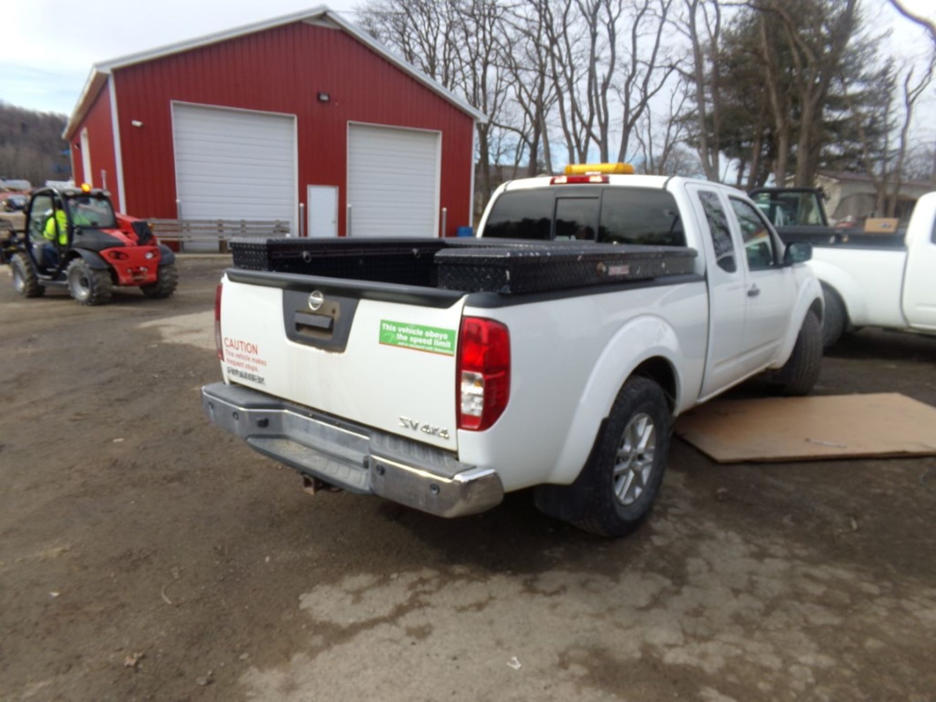 2015 Nissan Frontier SV, 4x4, Ext. Cab, White Auto, Power Windows, 3 Weatherguard Tool Boxes, White, - Image 2 of 4