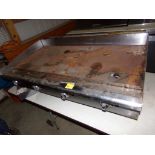 Gas Griddle, 4 Burners, 48'' X 21'', Used, Good Condition