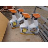 (4) Spray Bottles Armor All Disinfectant, (In Tent Building)