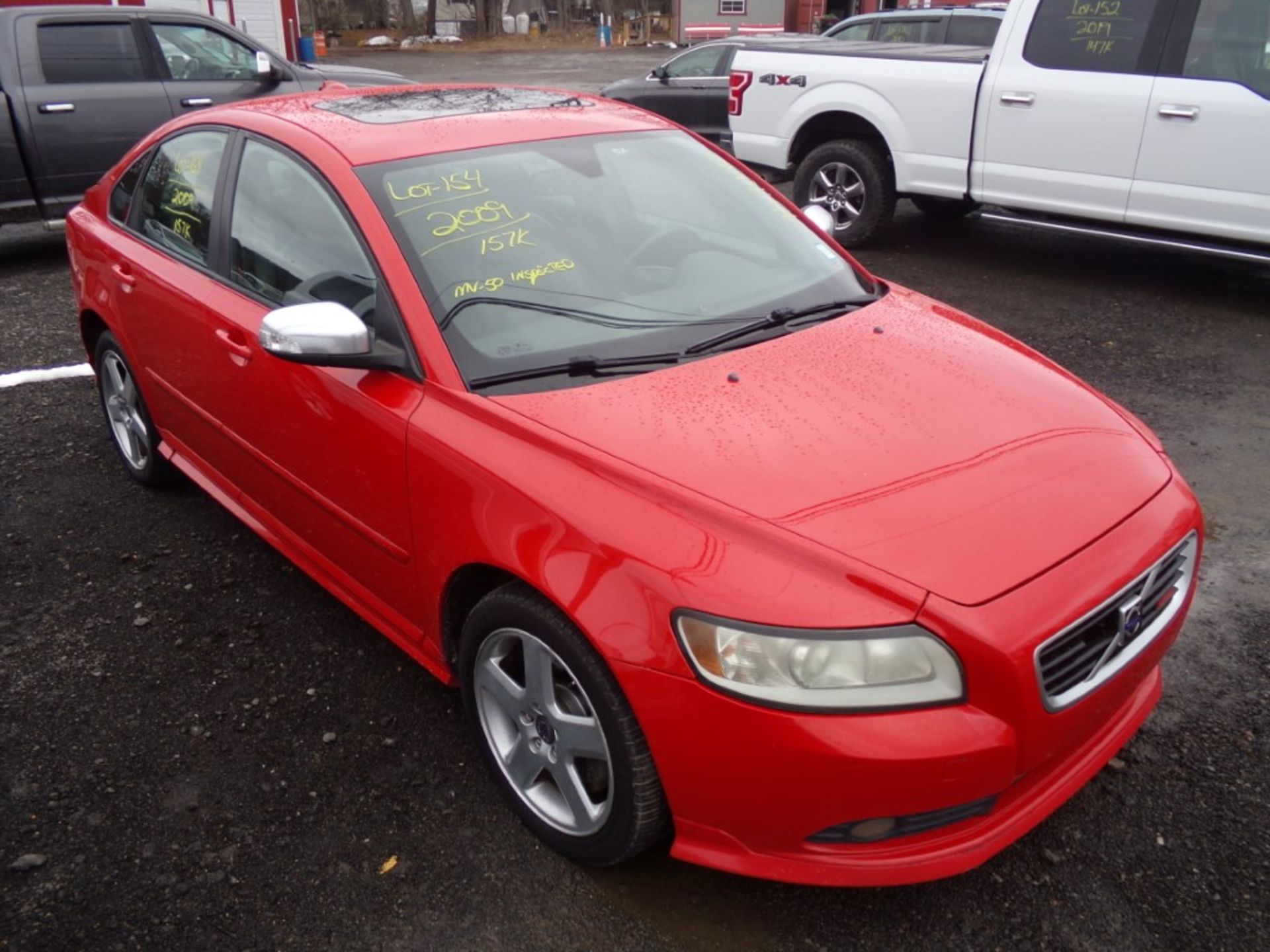 2009 Volvo S40 T5, AWD, Red, Leather, Sunroof, 157,030 Miles, VIN#: YV1MH672192449641,SMALL DENT L/S - Image 4 of 4