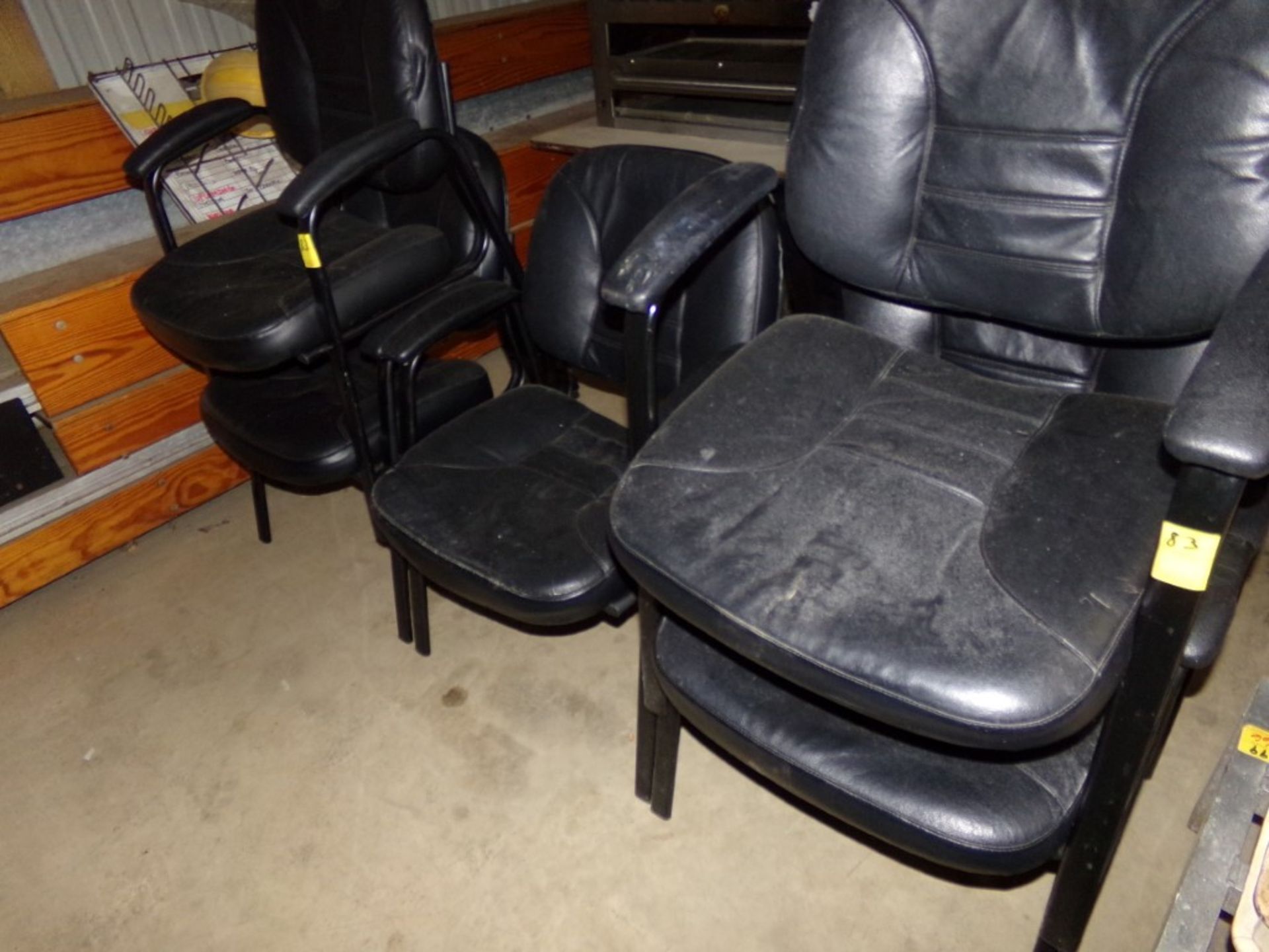 (5) Leatherette Waiting Room Chairs