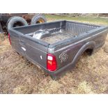 Ford Super Duty Charcoal Gray Truck Box, 8' with Rear Bumper (HAS RUST HOLES ON BOX FLOOR)