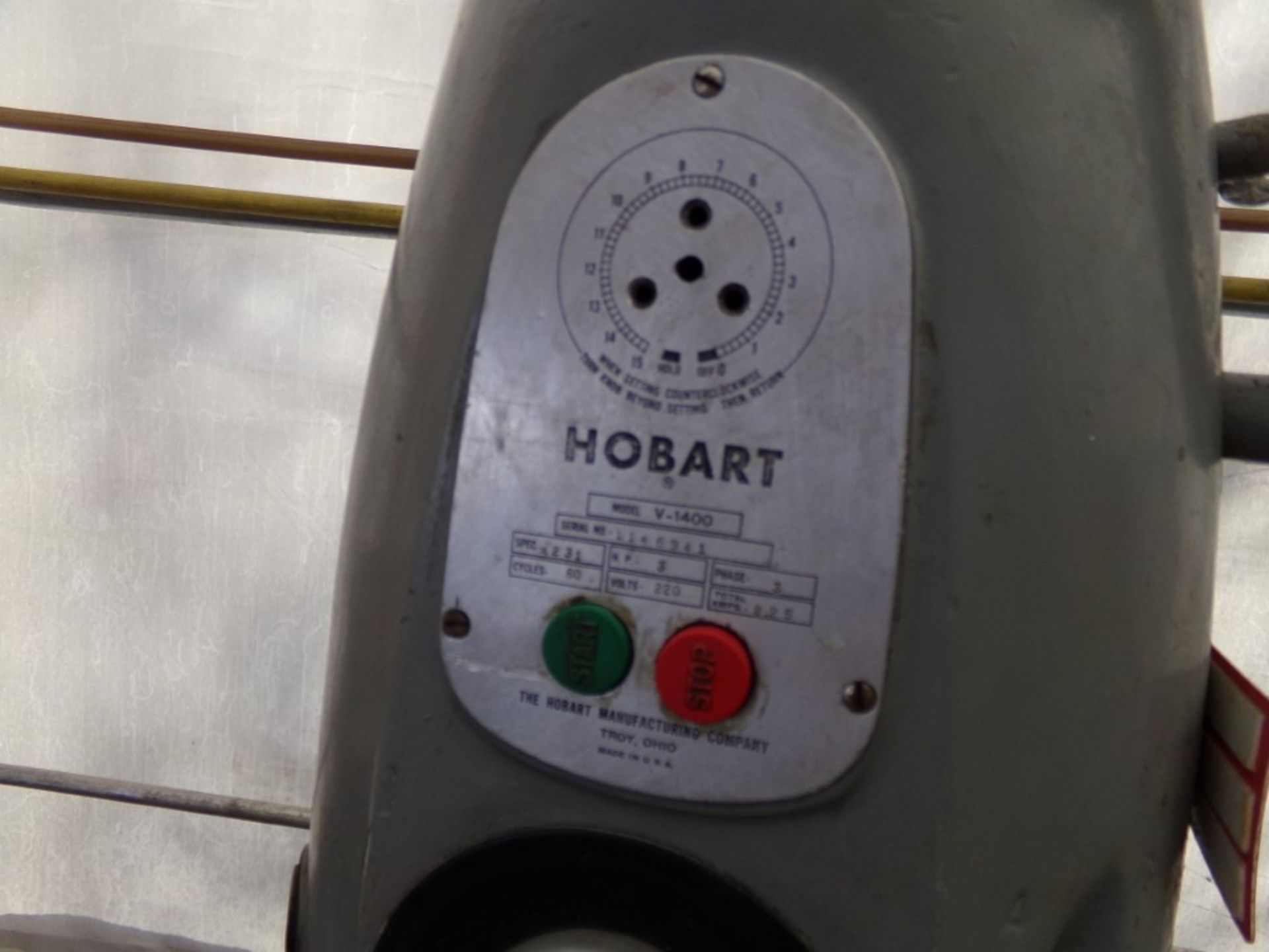 Hobart Mixer, m/nV-1400, m/n4231, 220 Volts, (3 Phase) (Can be Converted to 1 Phase Easily With VFD) - Image 2 of 2