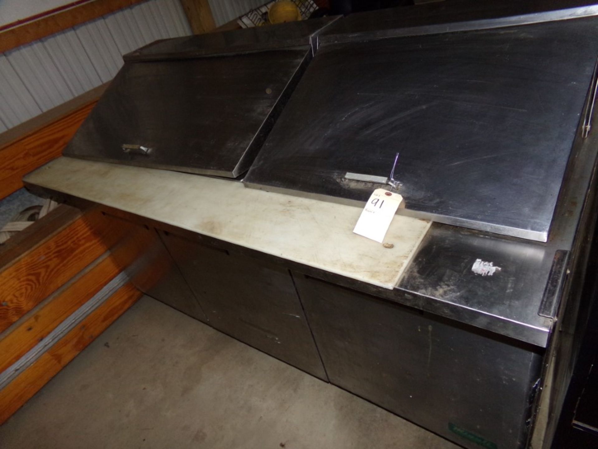 Refrigerated Sandwich Station, Magali, With (5) S.S. Pans, 73'' X 34'' X 47'', 110V