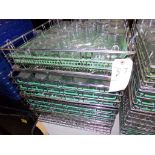 (4) Disc Washer Trays of Juice and Water Glasses