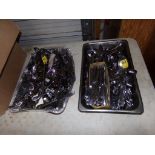 (2) Trays of Commercial Flatware, Some Stainless, Some Plastic