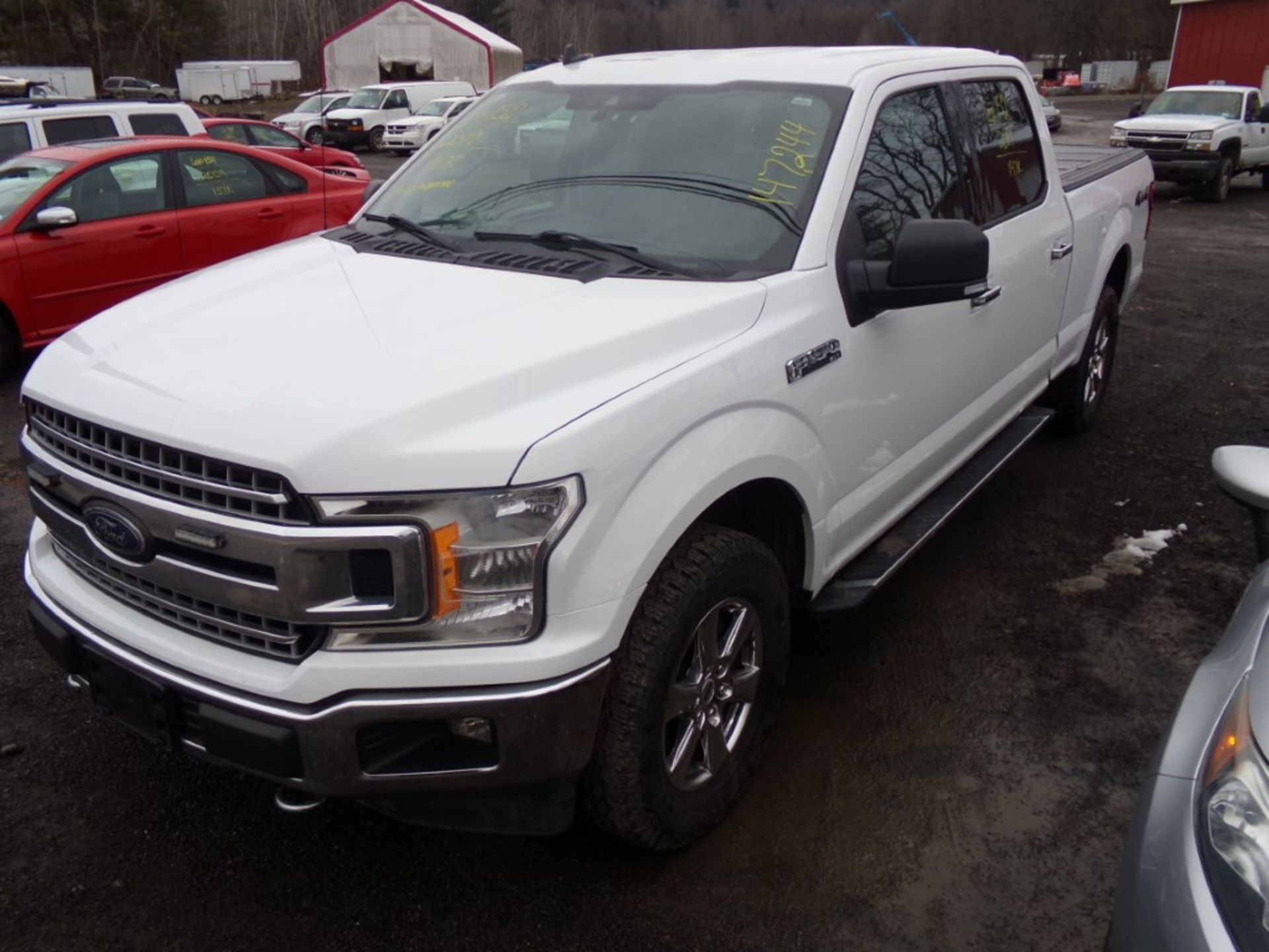 2019 Ford F150 XLT, 4x4, Crew Cab, Toneau Cover, 5.0 V8 Eng, Loaded, White, 147,244 Mi, Vin#