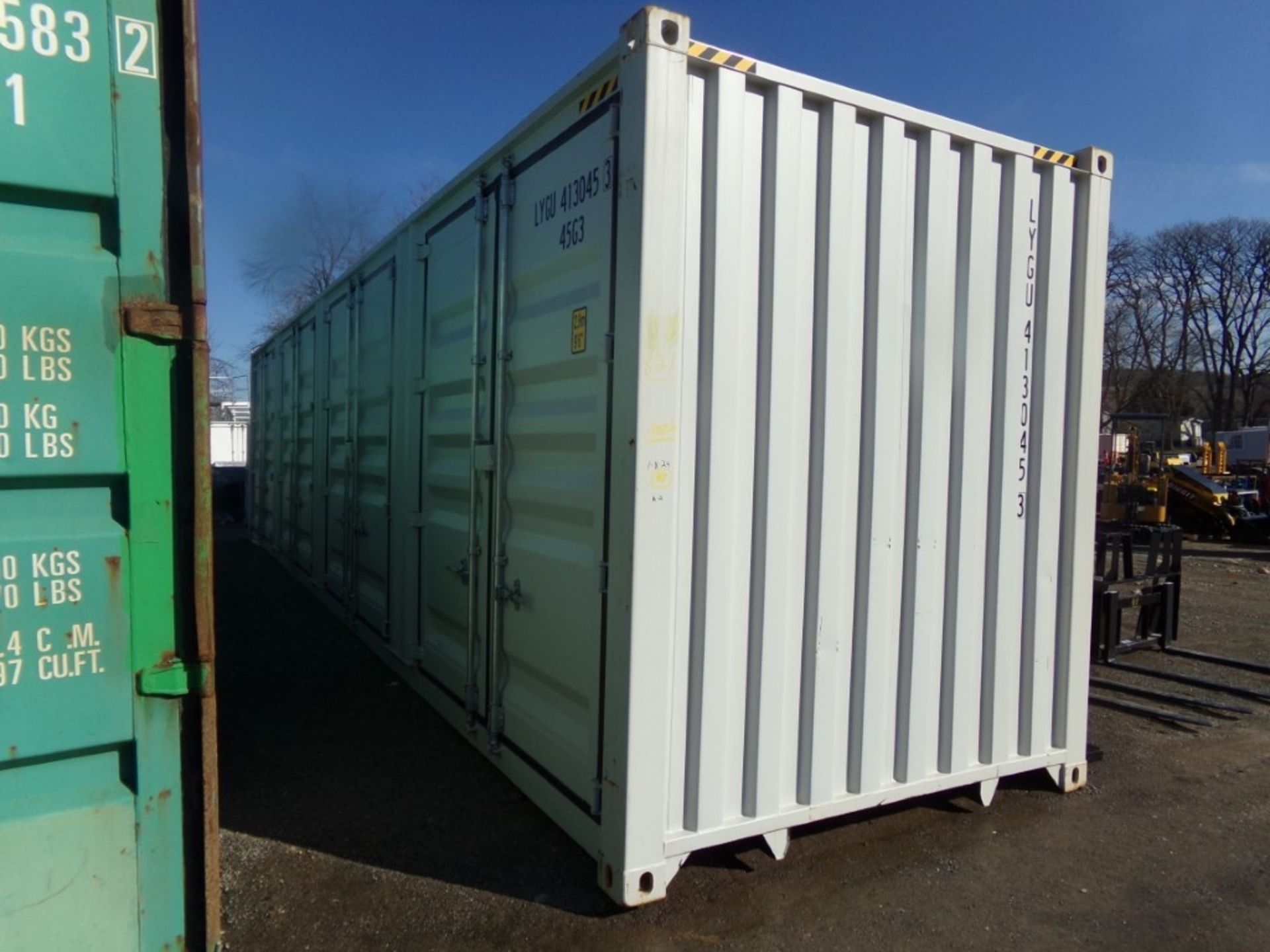 New 40' Storage Container 4 Side Access Doors, Barn Doors on 1 End, Cont#LYGU4130453