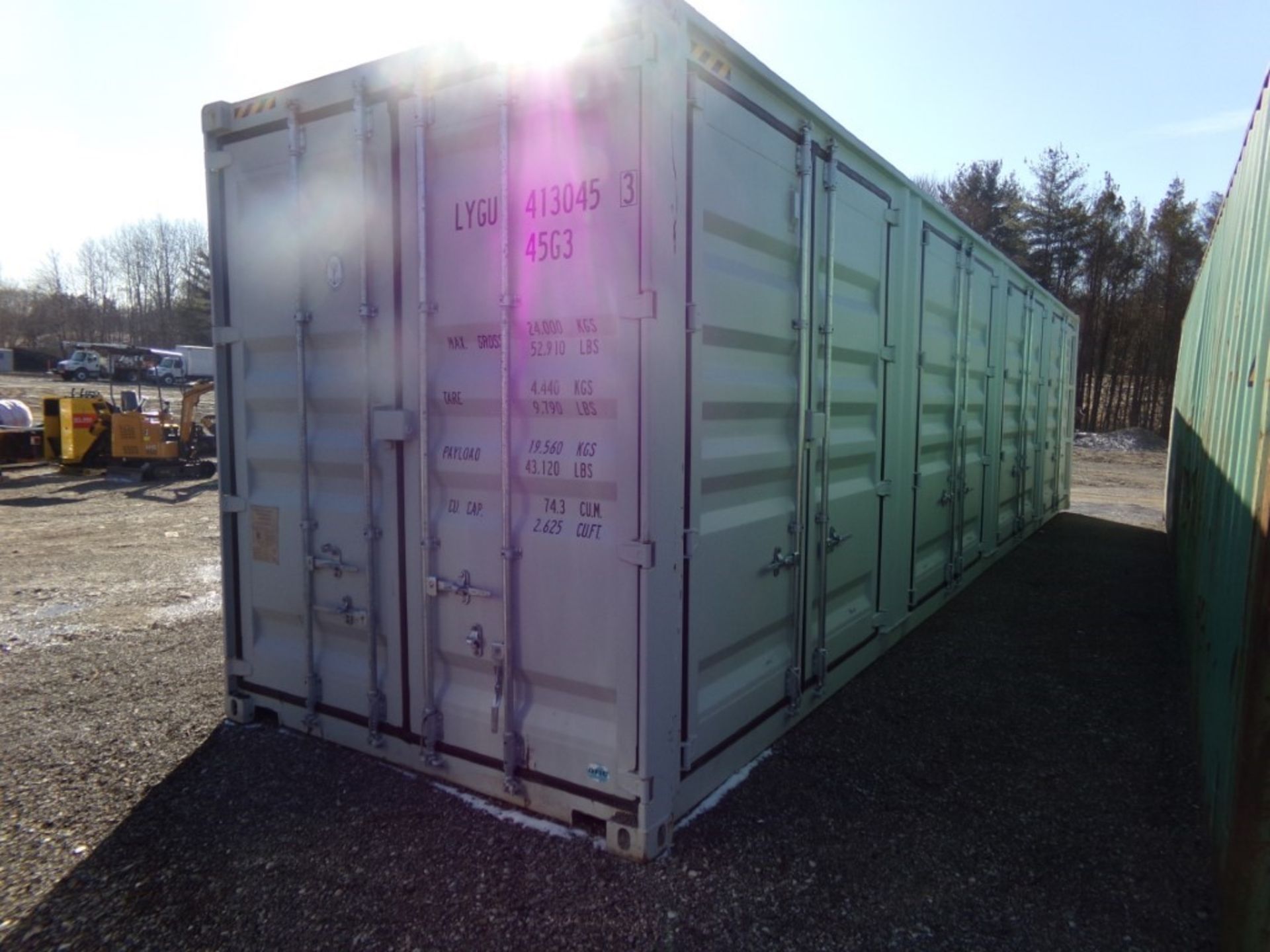 New 40' Storage Container 4 Side Access Doors, Barn Doors on 1 End, Cont#LYGU4130453 - Image 2 of 3