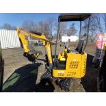 New AGT Industrial H15 Mini Excavator, Grader Blade, Stationary Thumb, Canopy