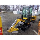 New AGT Industial QH13R Mini Excavator, Gas Engine, Stationary Thumb, Grader Blade, Full Enclosed