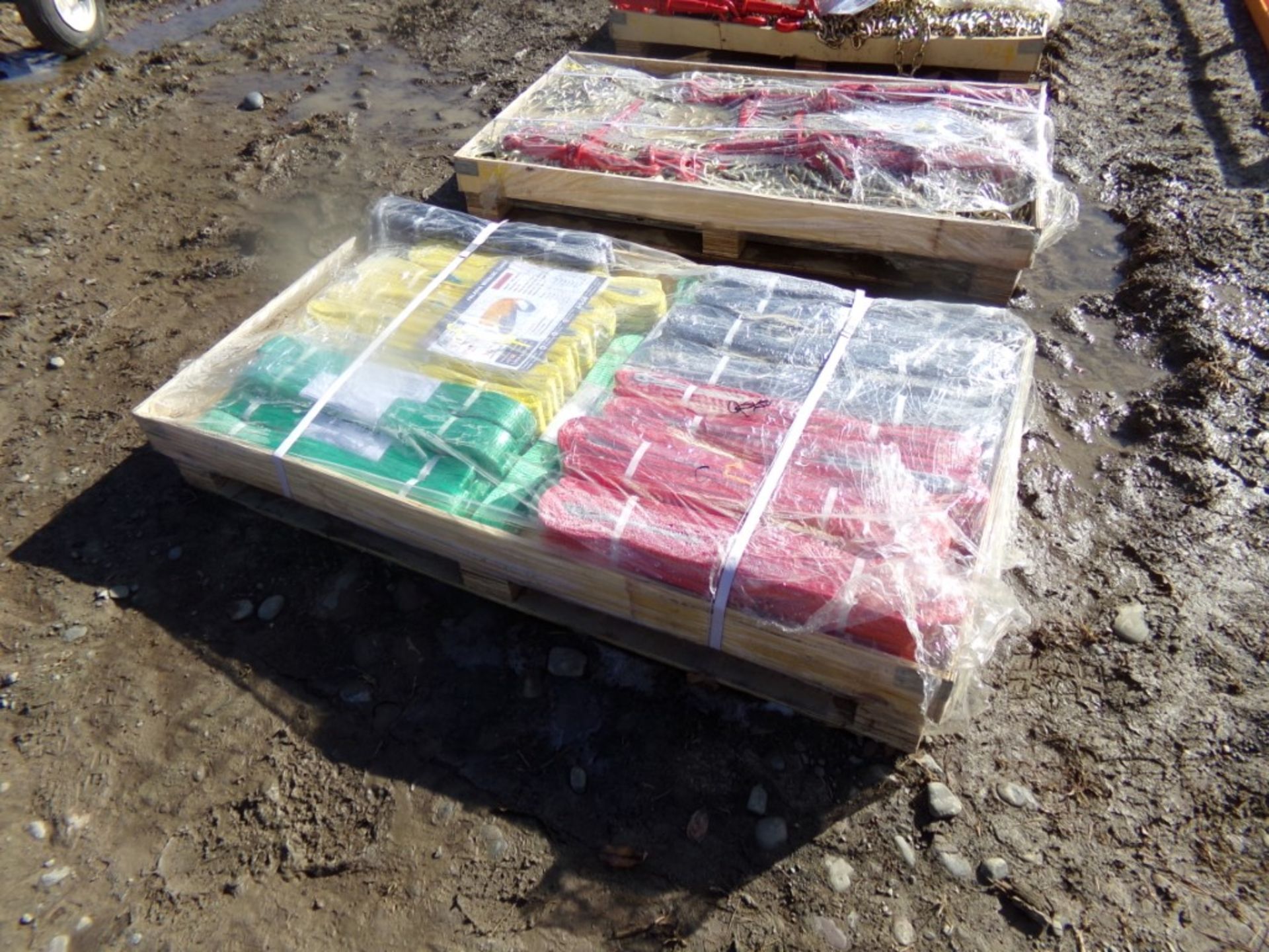 Pallet of Assorted New Rigging Slings ''Paladin'' Brand 2 Ton to 5 Ton (22) Slings Total